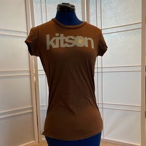 Kitson* brown T with logo